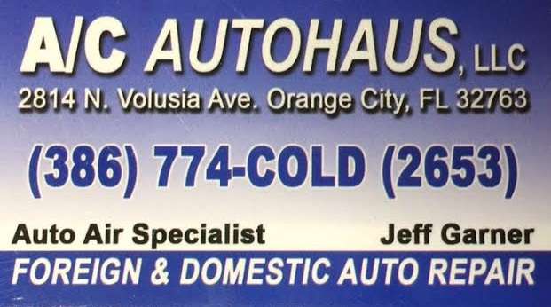 A/C Autohaus | 2814 N Volusia Ave, Orange City, FL 32763, USA | Phone: (386) 774-2653