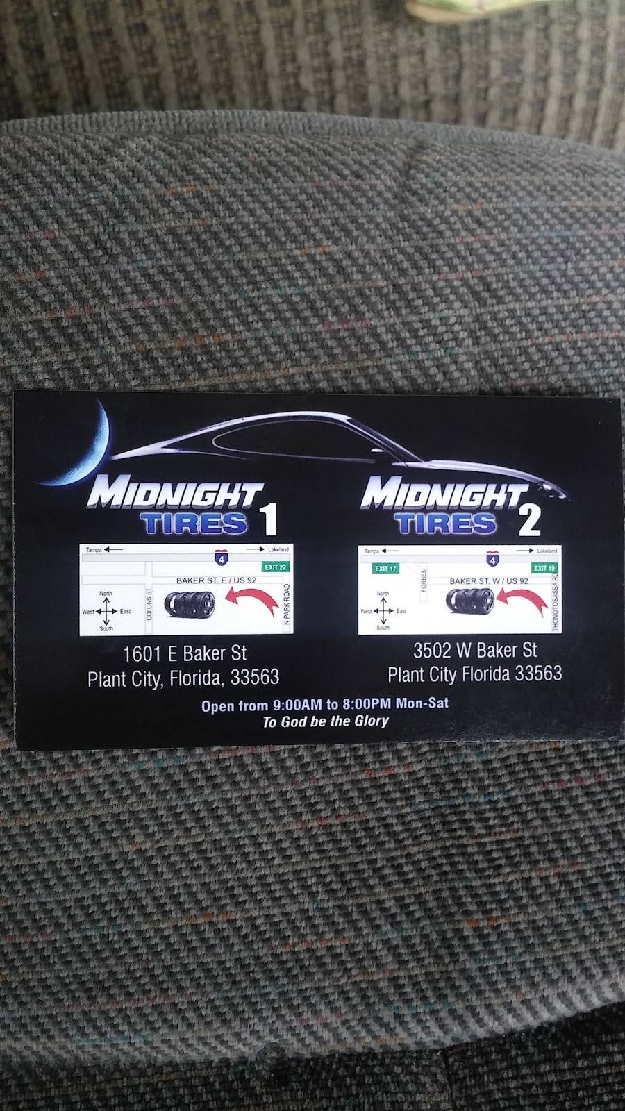 Midnight Tires | 2410 US-92, Plant City, FL 33566, USA | Phone: (813) 606-9696