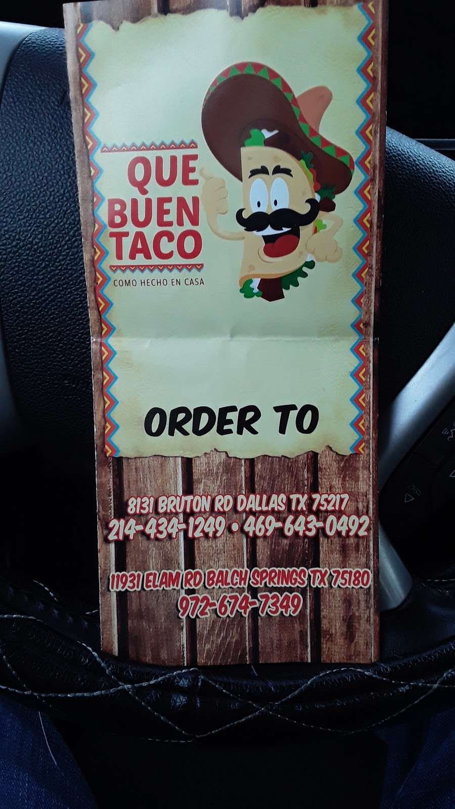 Que Buen Taco #2 | 11931 Elam Rd, Balch Springs, TX 75180, USA | Phone: (972) 674-7349