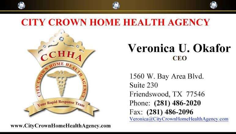 City Crown Home Health Agency | 1560 Bay Area Blvd, Friendswood, TX 77546, USA | Phone: (281) 486-2020