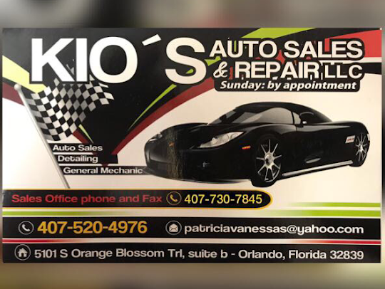 Kio’s Auto Sales And Repair | 5101 S Orange Blossom Trail Suite “B, Orlando, FL 32839, USA | Phone: (407) 730-7845