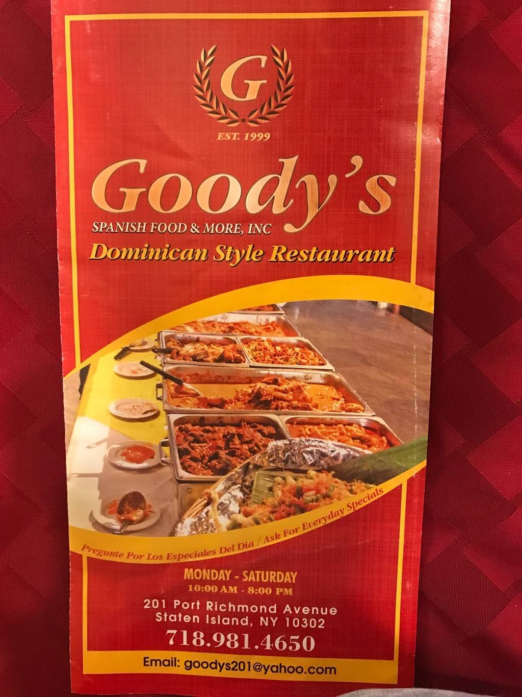 Goodys Spanish Food | 201 Port Richmond Ave, Staten Island, NY 10302, USA | Phone: (718) 981-4650