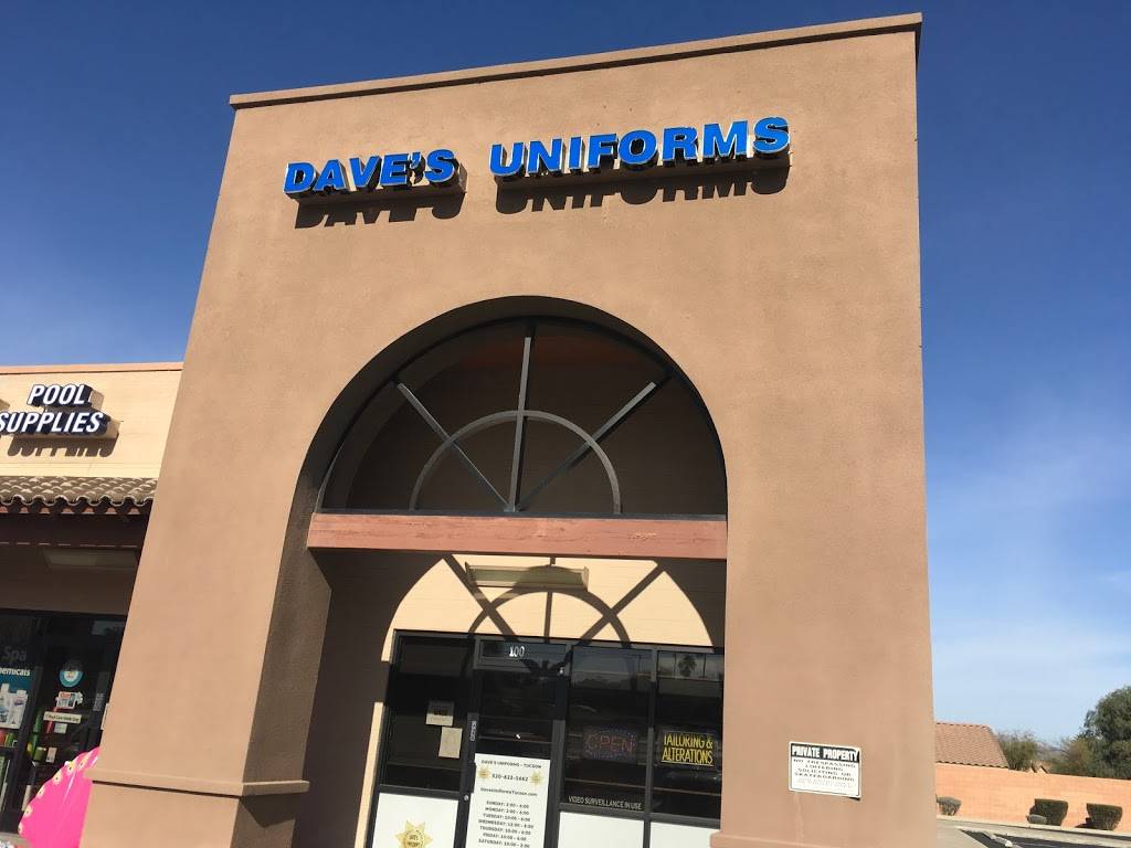 Daves Uniforms - Tucson | 2480 N Silverbell Rd #100, Tucson, AZ 85745, USA | Phone: (520) 622-1662