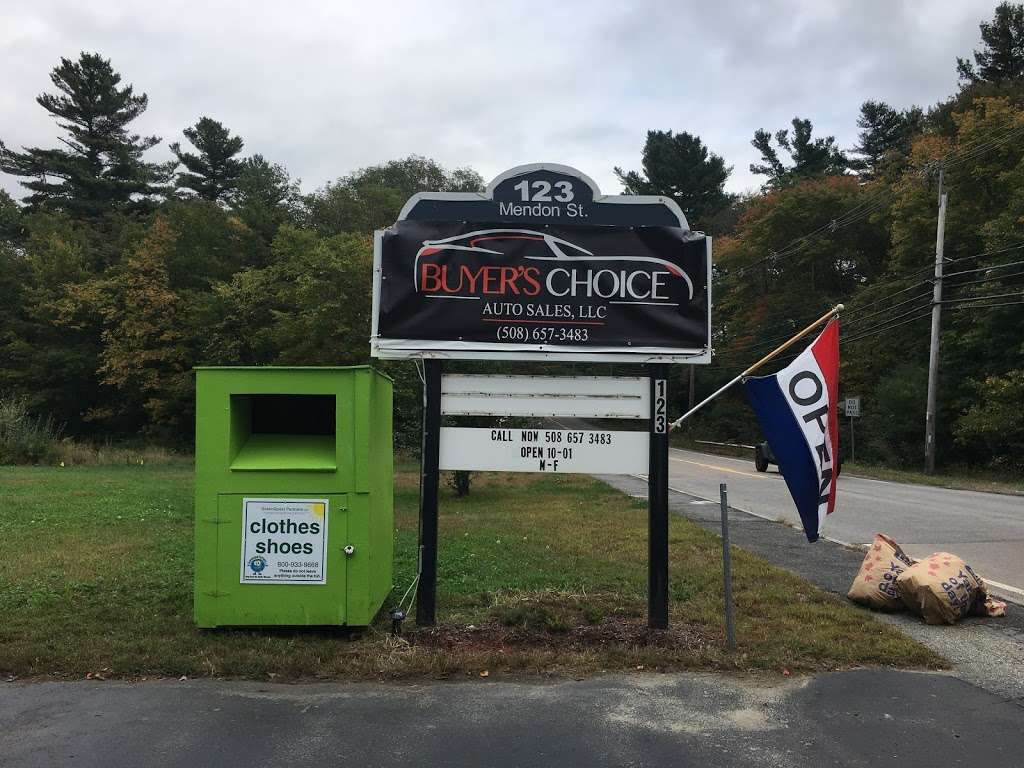 Buyers Choice Auto Sales LLC | 123 Mendon St, Bellingham, MA 02019, USA | Phone: (508) 657-3483