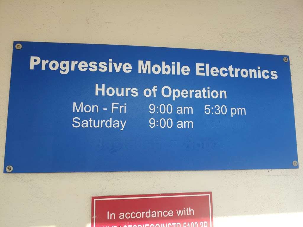 Progressive Mobile Electronics | 3341 Norman Scott Rd, San Diego, CA 92136 | Phone: (619) 544-2203