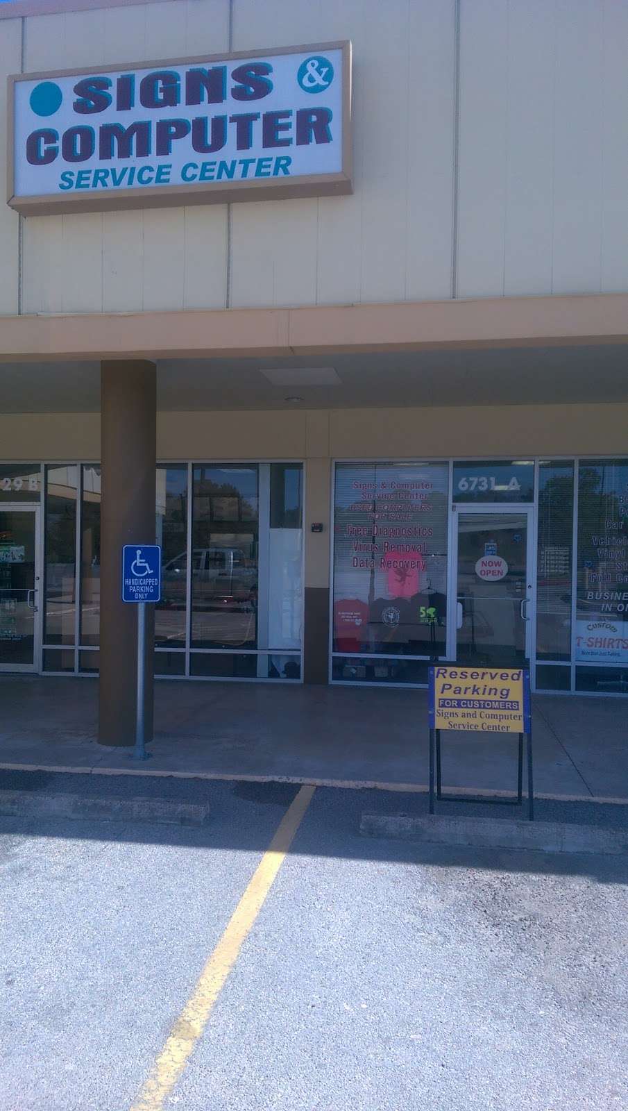 Signs & Computers | 6731 Main St, Hitchcock, TX 77546, USA | Phone: (409) 986-1126