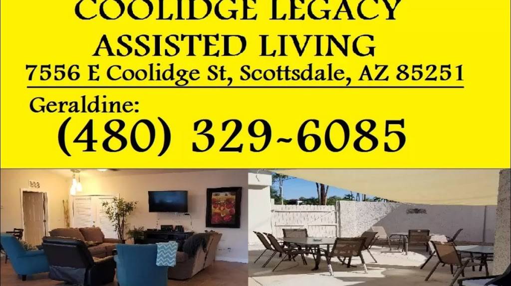 Coolidge Legacy Assisted Living at Scottsdale | 7556 E Coolidge St, Scottsdale, AZ 85251, USA | Phone: (480) 329-6085