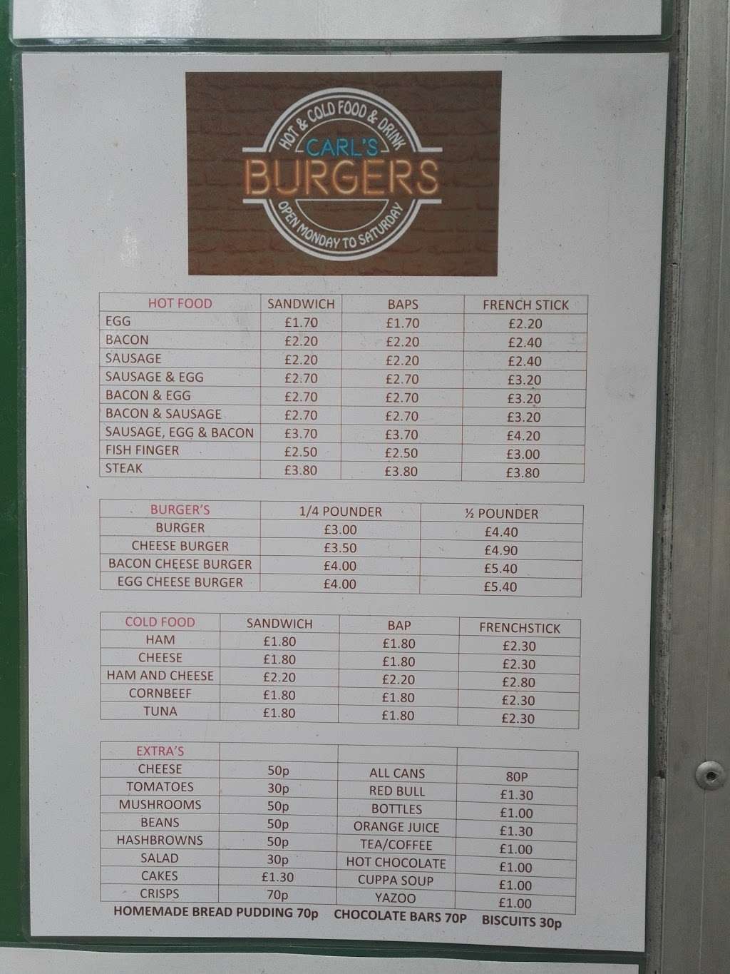 Carls Burgers | 3DT, St Albans Rd, Potters Bar EN6 3DT, UK