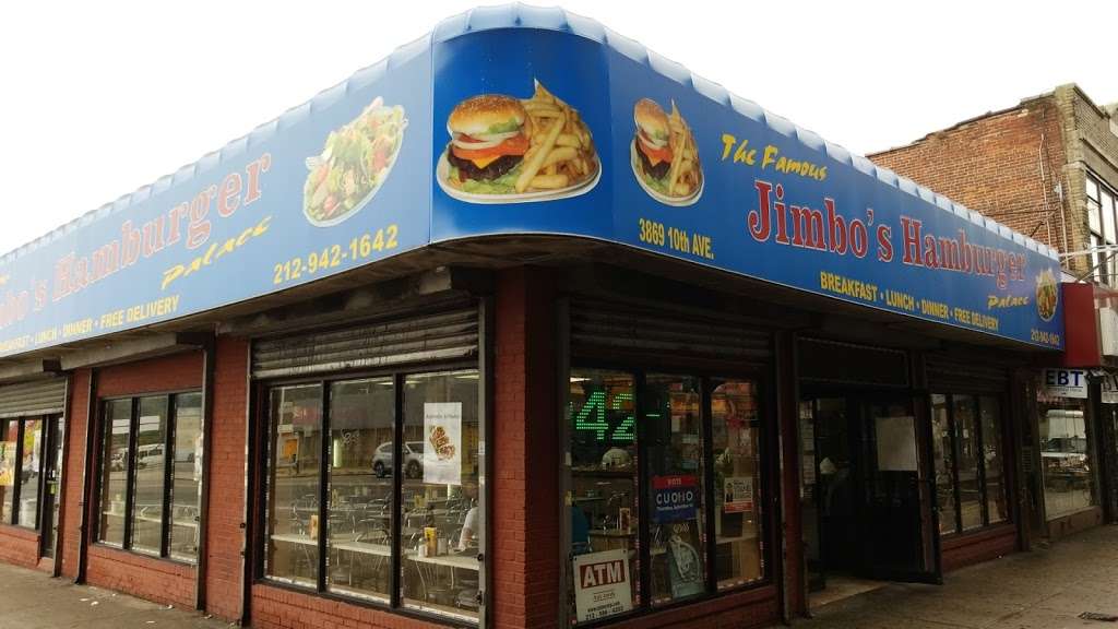 Jimbos Hamburger Palace | 3869 10th Ave, New York, NY 10034, USA | Phone: (212) 942-1642