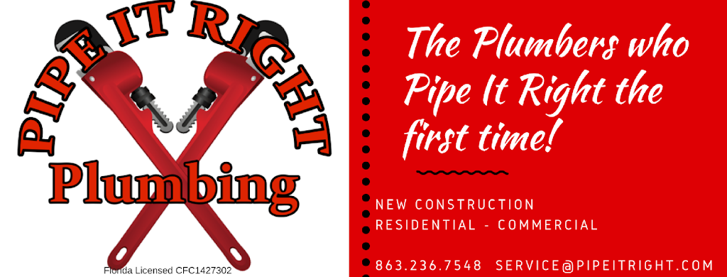 Pipe It Right Plumbing LLC | Champions Gate, Davenport, FL 33896 | Phone: (863) 236-7548