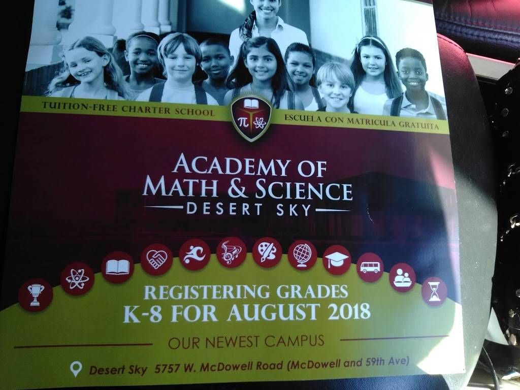 Academy of Math & Science - Camelback | 6633 W Camelback Rd, Phoenix, AZ 85033, USA | Phone: (623) 547-5587