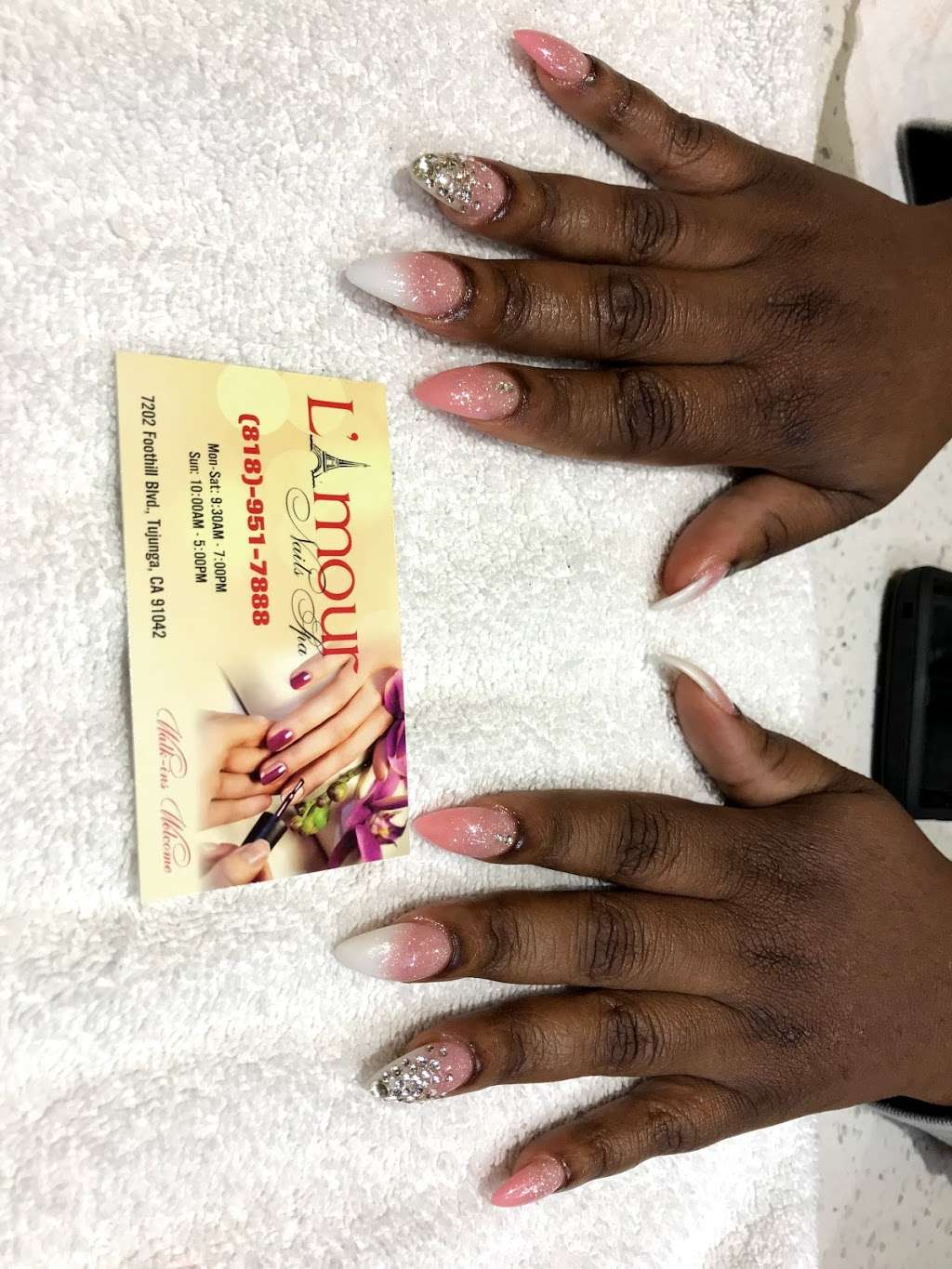 LAmour Nails Spa | 7202 Foothill Blvd, Tujunga, CA 91042, USA | Phone: (818) 951-7888