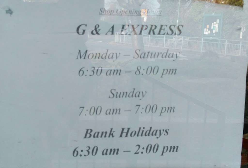 G&A Express Vale Road Sub Post Office | 173 Vale Rd, Epsom KT19 0PJ, UK | Phone: 0345 611 2970