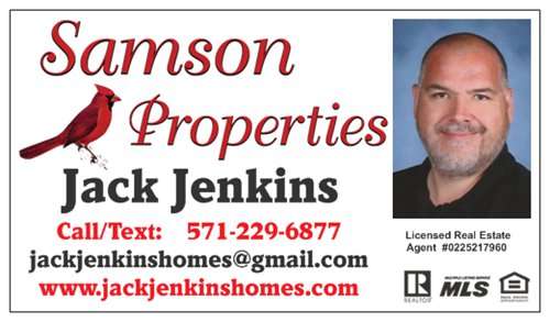 Jack Jenkins, Northern VA Discount Real Estate Agent Samson Prop | 471 James Madison Hwy #102, Culpeper, VA 22701 | Phone: (571) 229-6877