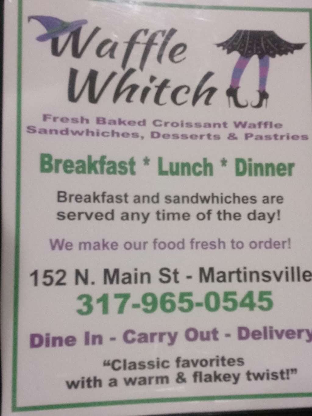 The Waffle Witch | 152 N Main St, Martinsville, IN 46151, USA