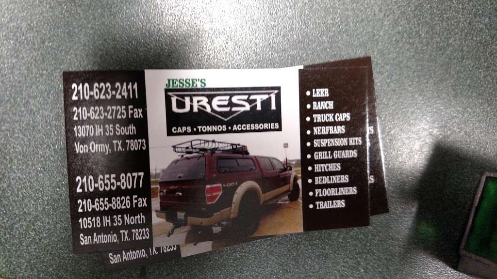 Jesse Uresti Camper Sales & Truck Accessories | 13070 Interstate 35 Access Rd, Von Ormy, TX 78073, USA | Phone: (210) 623-2411
