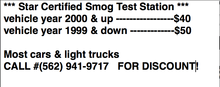 E and E Motors Whittier Test Only Center (Star Certified) | 14230 Telegraph Rd #4, Whittier, CA 90604, USA | Phone: (562) 941-9717