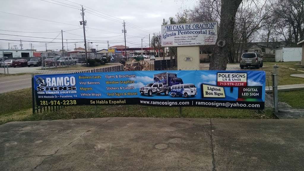 Ramco Signs | 3016 Westside Dr, Pasadena, TX 77502, USA | Phone: (832) 566-9345