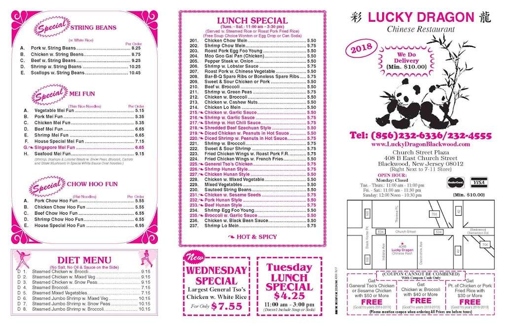 Lucky Dragon | 408 E Church St, Blackwood, NJ 08012, USA | Phone: (856) 232-6336