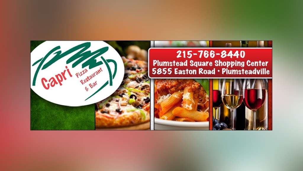 Capri Pizza Restaurant & Bar | 5855 Easton Rd, Plumsteadville, PA 18949, USA | Phone: (215) 766-8440