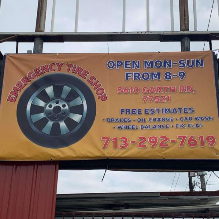 Emergency tire shop | 5610 Garth Rd, Baytown, TX 77521, USA | Phone: (713) 292-7619