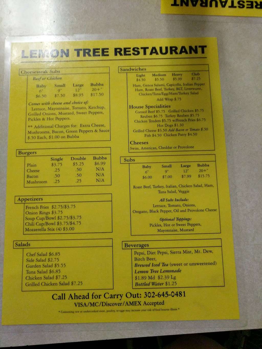 Lemon Tree Restaurant | 416 E Savannah Rd, Lewes, DE 19958, USA | Phone: (302) 645-0481