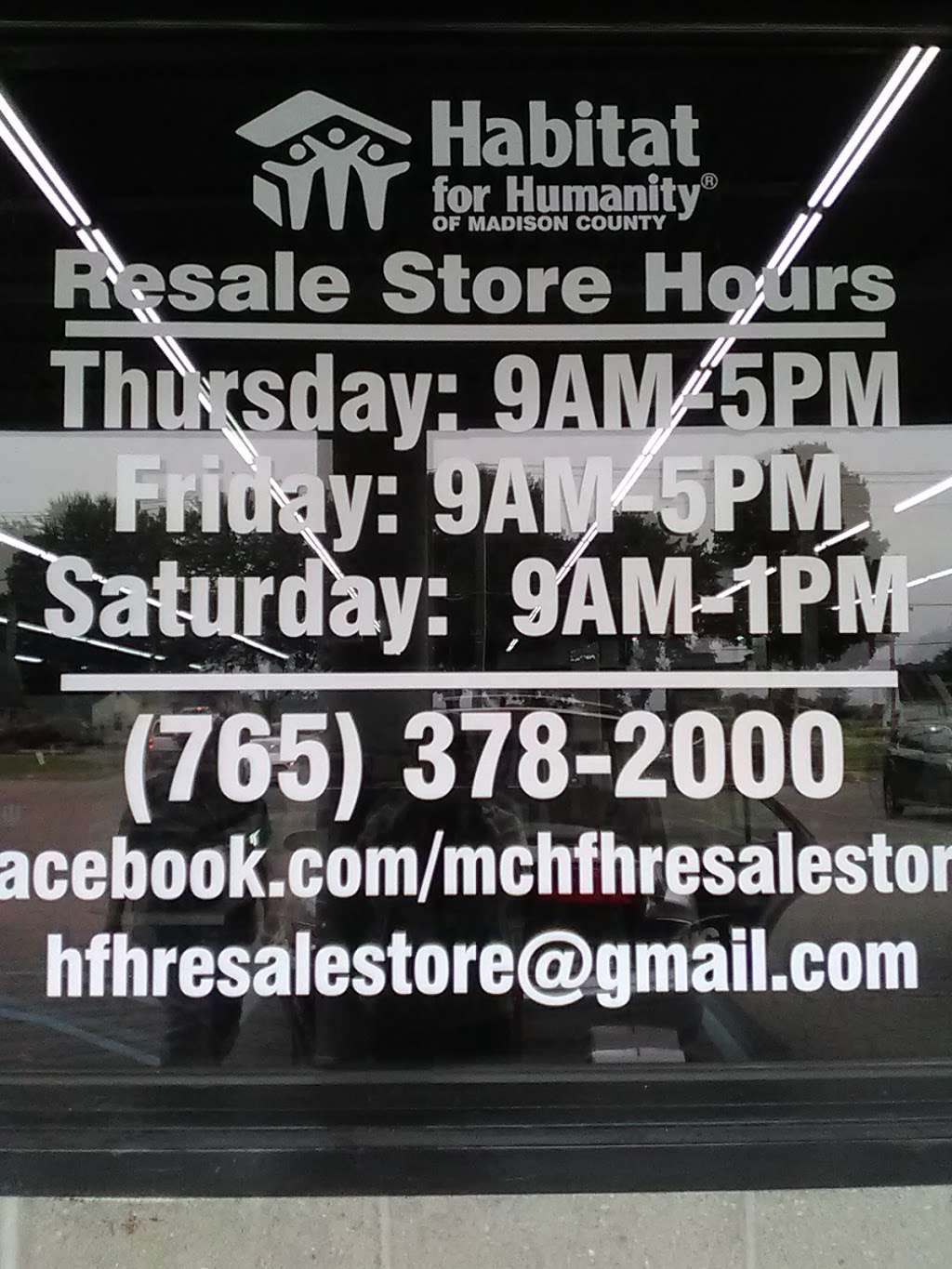 Habitat For Humanity-Resale And Donations | 440 E Main St, Chesterfield, IN 46017, USA | Phone: (765) 378-2000