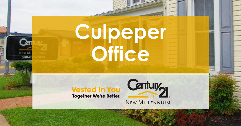 Century 21 New Millennium | 601 S Main St, Culpeper, VA 22701, USA | Phone: (540) 825-1613