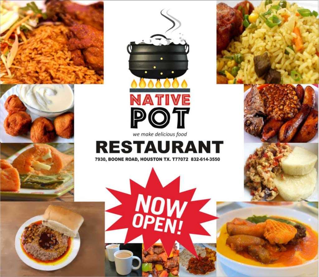 Native pot restaurant | 11226 Concho St, Houston, TX 77072, USA | Phone: (832) 614-3550