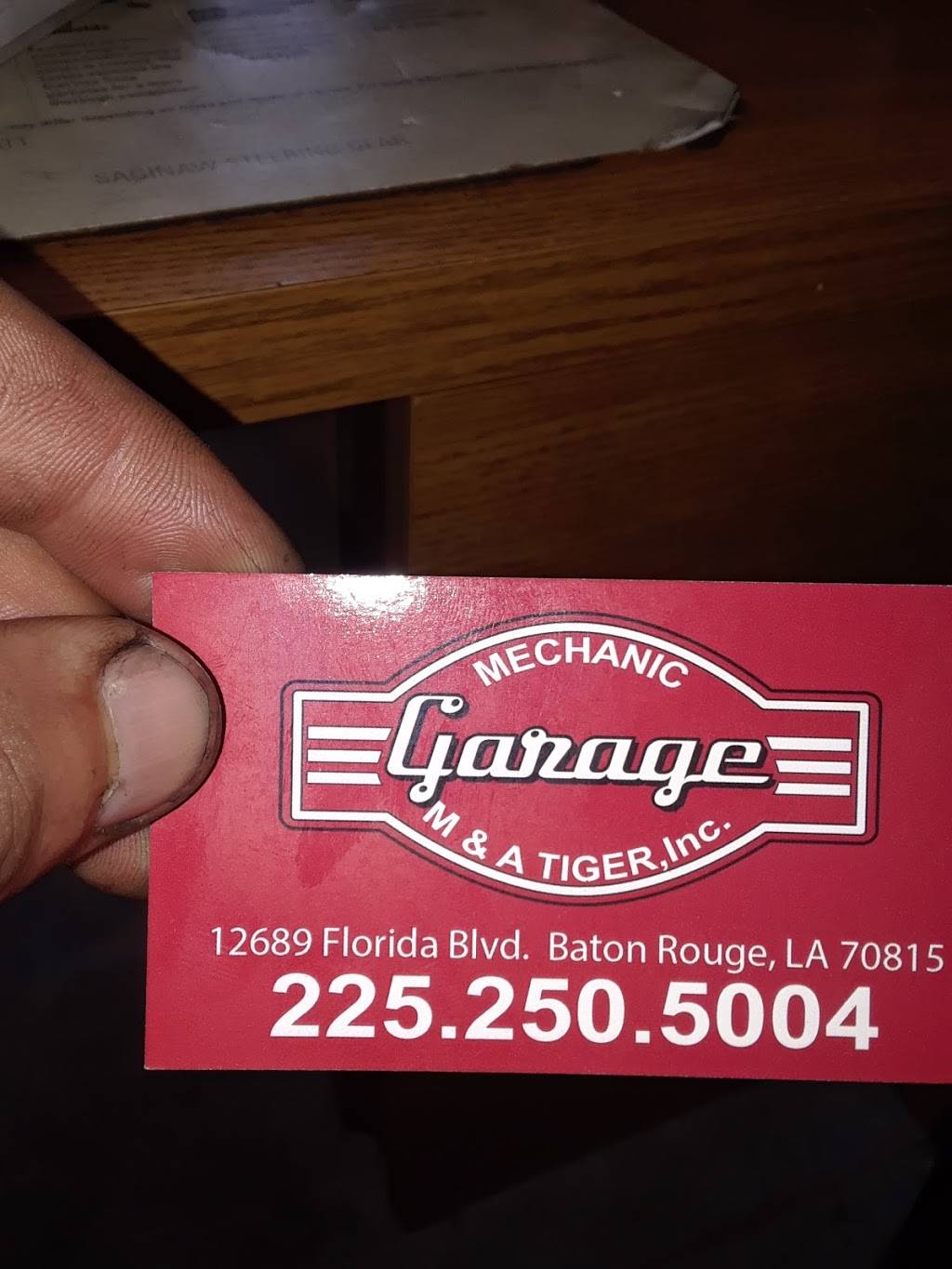 M&A Tiger inc mechanic shop | 12689 Florida Blvd, Baton Rouge, LA 70815, USA | Phone: (225) 250-5004