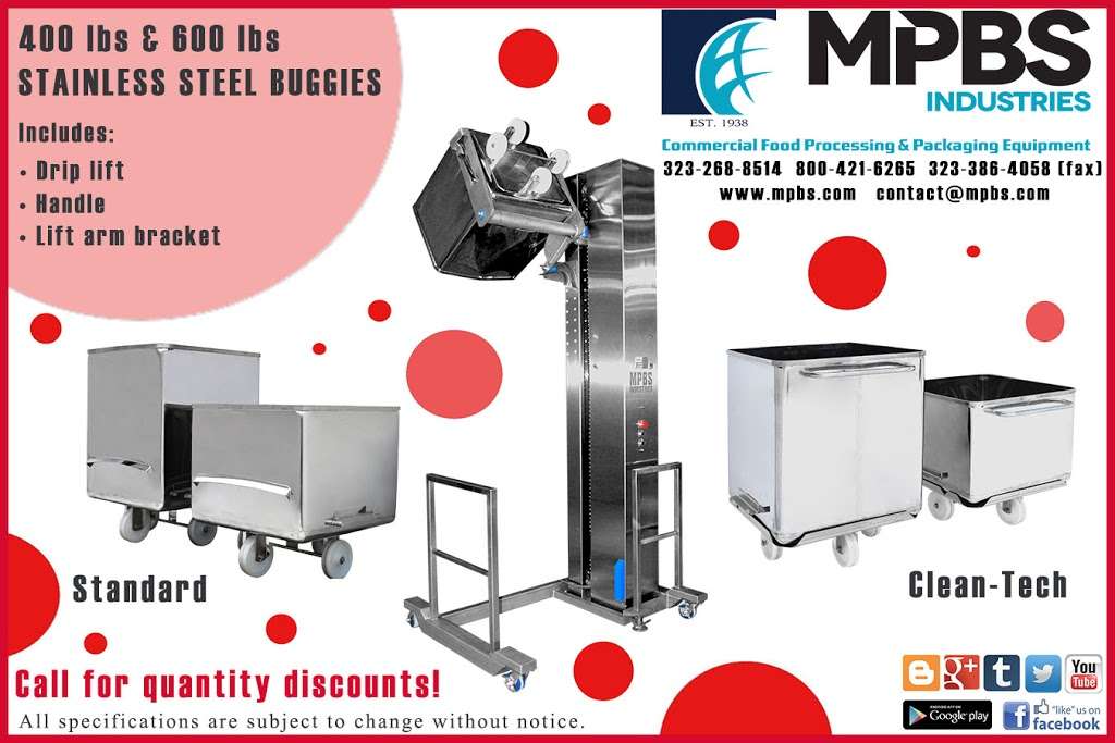 MPBS Industries | 2820 E Washington Blvd, Los Angeles, CA 90023, USA | Phone: (800) 421-6265