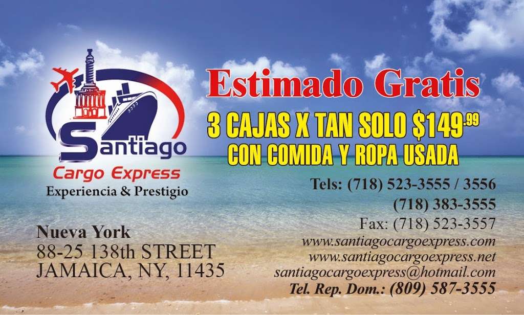 Santiago Cargo Express Corporation | 88-25 138th St, Jamaica, NY 11435 | Phone: (718) 383-3555