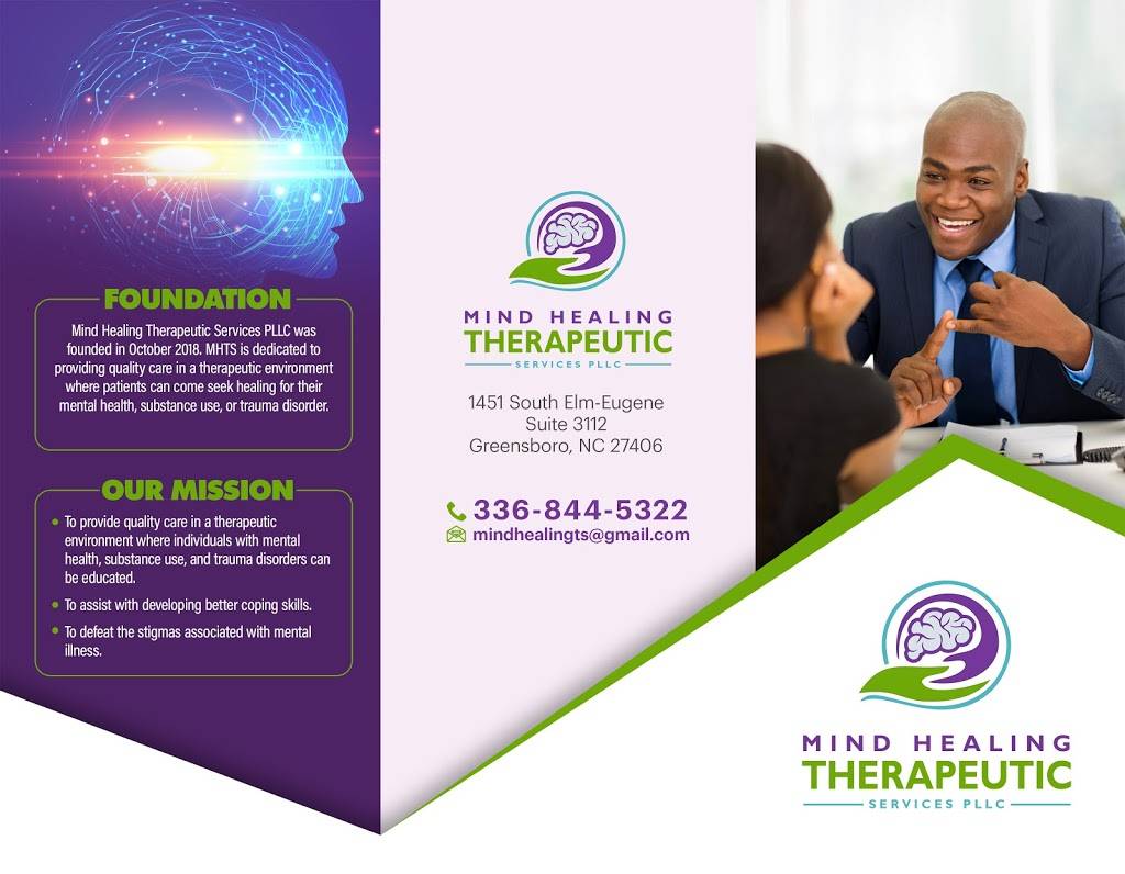 Mind Healing Therapeutic Services PLLC | 1451 S Elm-Eugene St, Greensboro, NC 27406, USA | Phone: (336) 844-5322