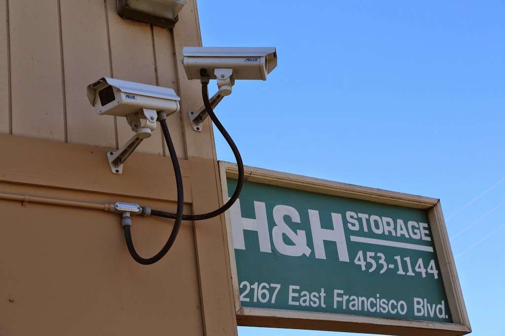 H & H Storage | 2167 Francisco Blvd E, San Rafael, CA 94901, USA | Phone: (415) 453-1144