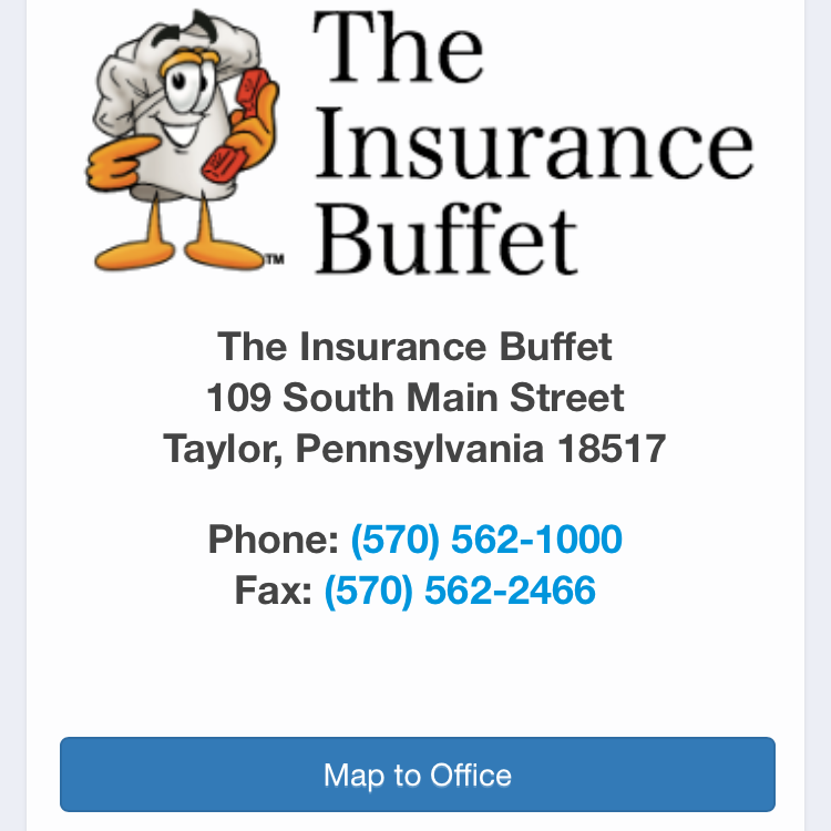 Insurance Buffet | 143 N Main St, Taylor, PA 18517, USA | Phone: (570) 562-1000