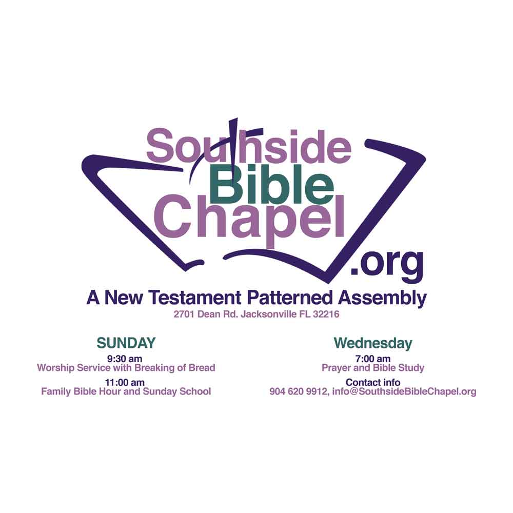 Southside Bible Chapel | 2701 Dean Rd, Jacksonville, FL 32216, USA | Phone: (904) 620-9912