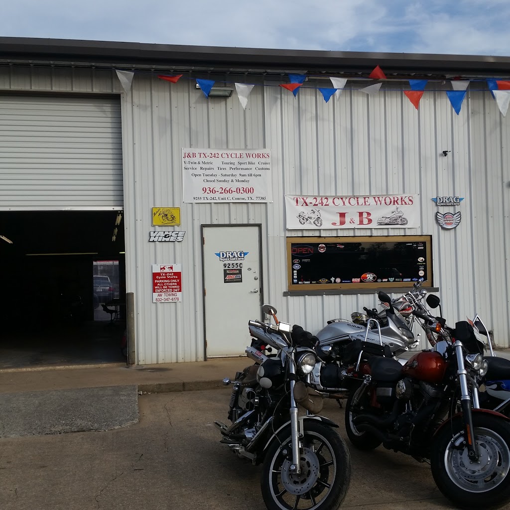 J&B Cycle Works | 9255 TX-242, Conroe, TX 77385 | Phone: (936) 266-0300