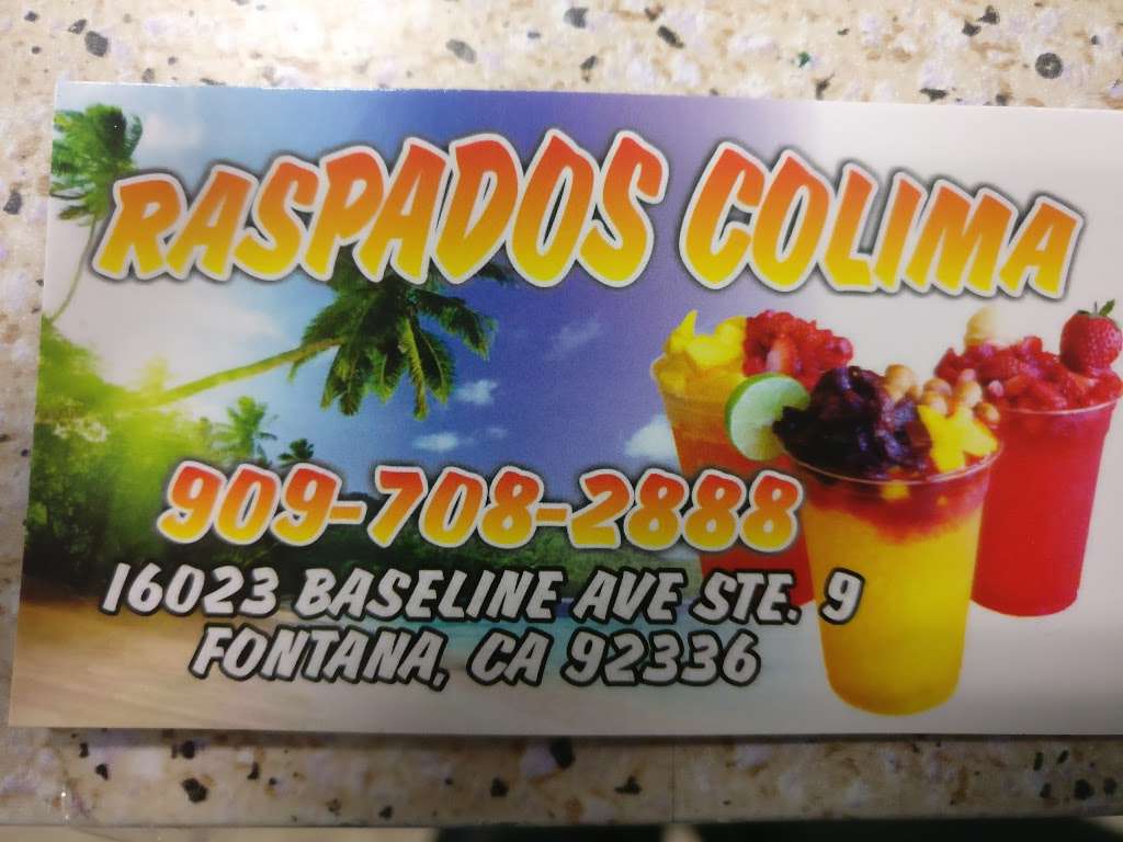 Raspados Colima | 16023 Baseline Ave #9, Fontana, CA 92336, USA | Phone: (909) 708-2888