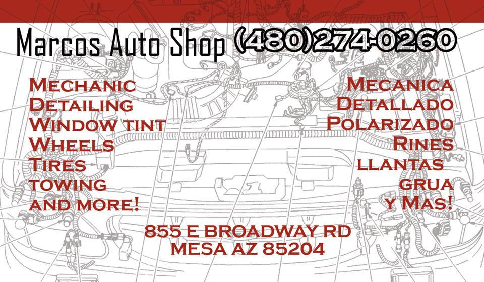 Marcos Auto Shop | 855 E Broadway Rd, Mesa, AZ 85204, USA | Phone: (480) 274-0260