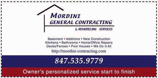 Mordini General Contracting | 571 Hunter Ln, Lake Forest, IL 60045, USA | Phone: (847) 535-9779