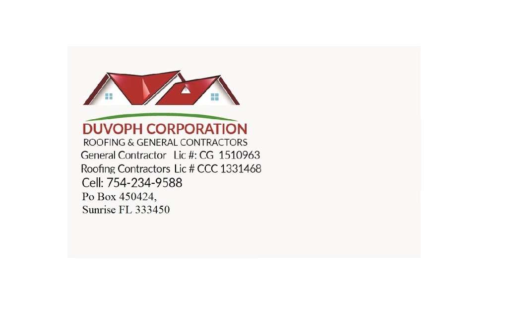 Duvoph Corporation | 9946 Shepard Pl, West Palm Beach, FL 33414, USA | Phone: (754) 234-9588