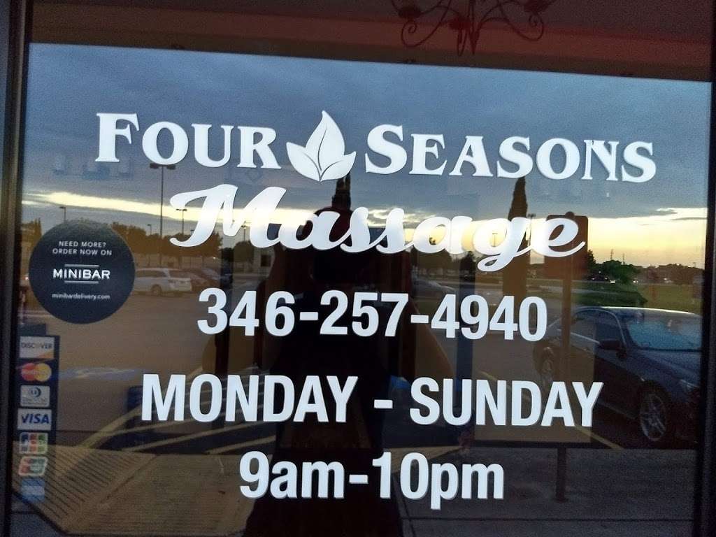 Four Seasons Massage | 1450 West Grand Parkway South unit J, Katy, TX 77494, USA | Phone: (346) 257-4940