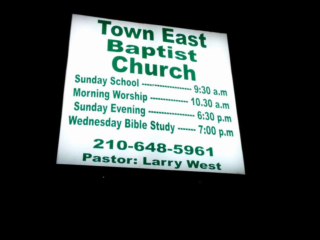 Town East Baptist Church | 5866 US-87, San Antonio, TX 78222, USA | Phone: (210) 648-5961