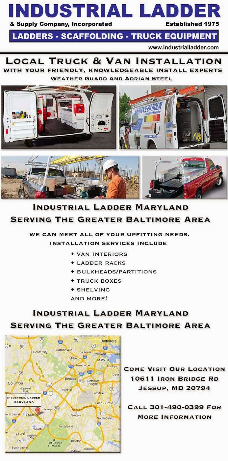 Industrial Ladder and Supply Co | 7111 Dorsey Run Rd, Elkridge, MD 21075 | Phone: (301) 490-0281