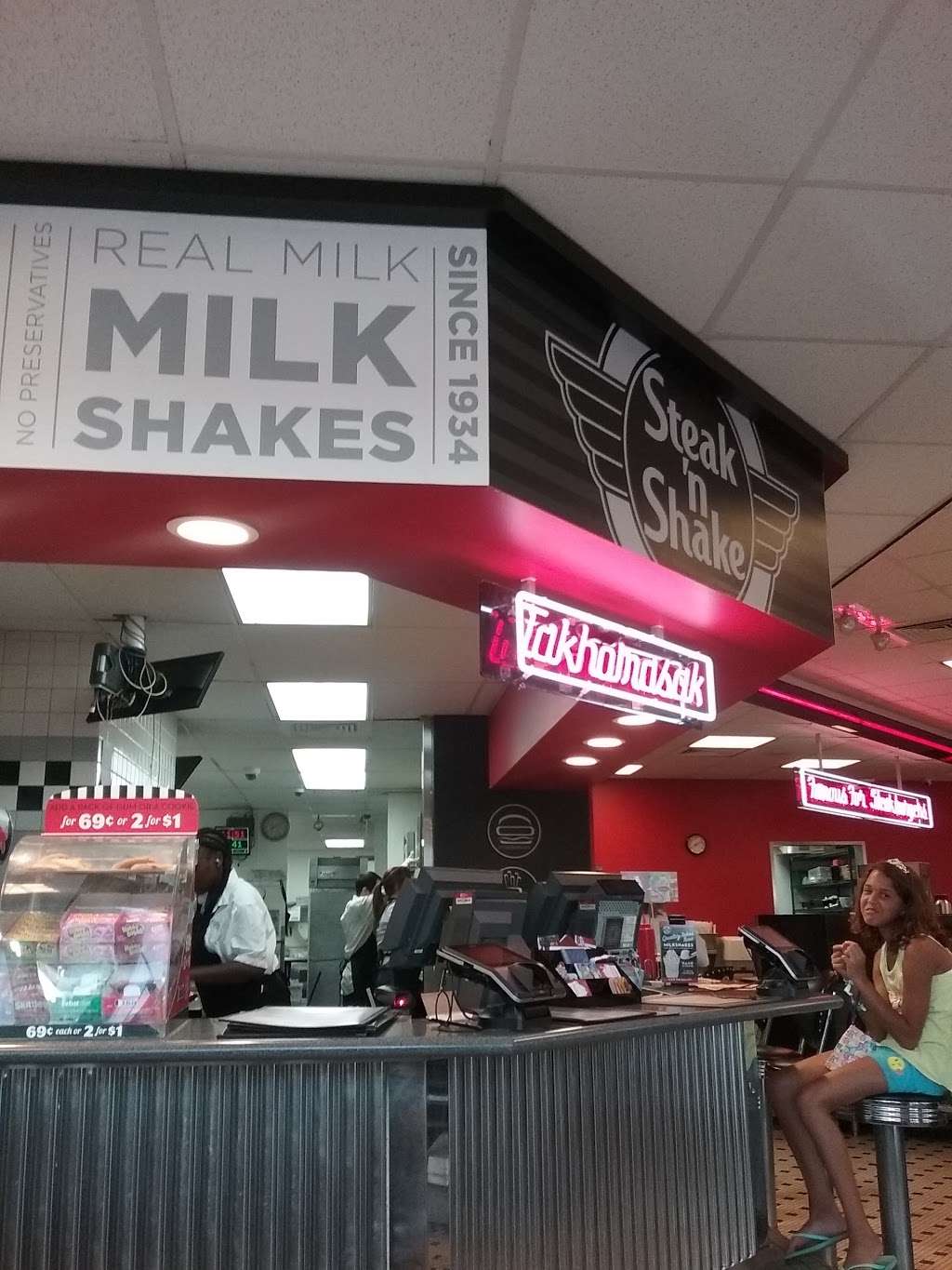 Steak n Shake | 5825 Scatterfield Rd, Anderson, IN 46013, USA | Phone: (765) 622-9367