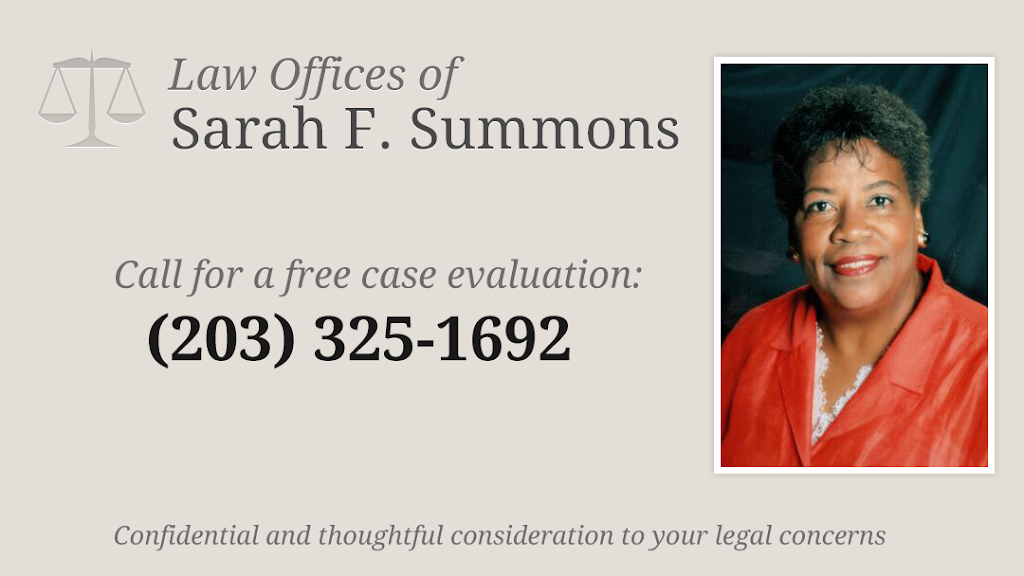 Law Offices of Sarah F. Summons, LLC | 108 4th St, Stamford, CT 06905, USA | Phone: (203) 325-1692