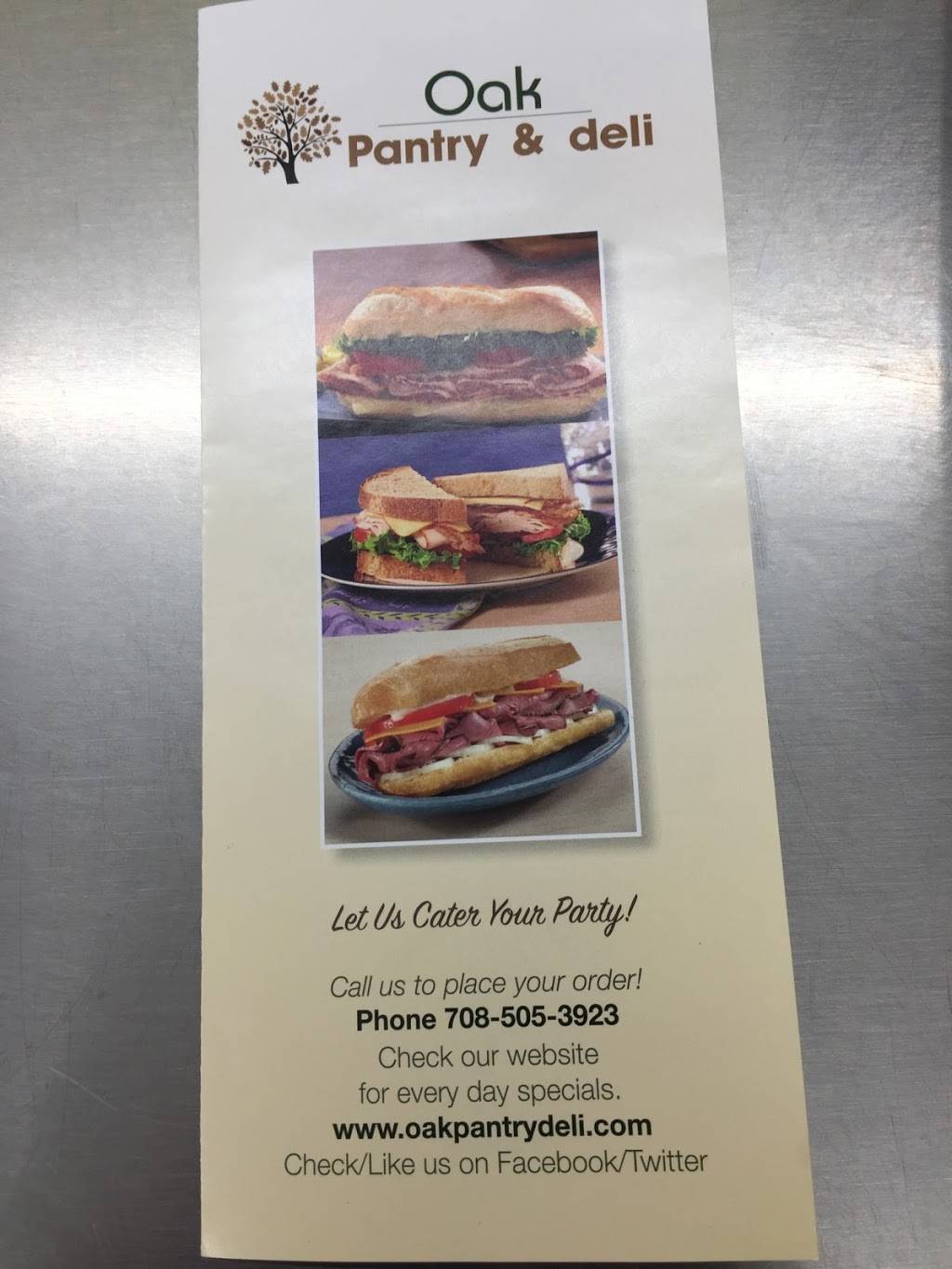 Oak Pantry & Deli | 6925 Joliet Rd, Indian Head Park, IL 60525, USA | Phone: (708) 505-3923