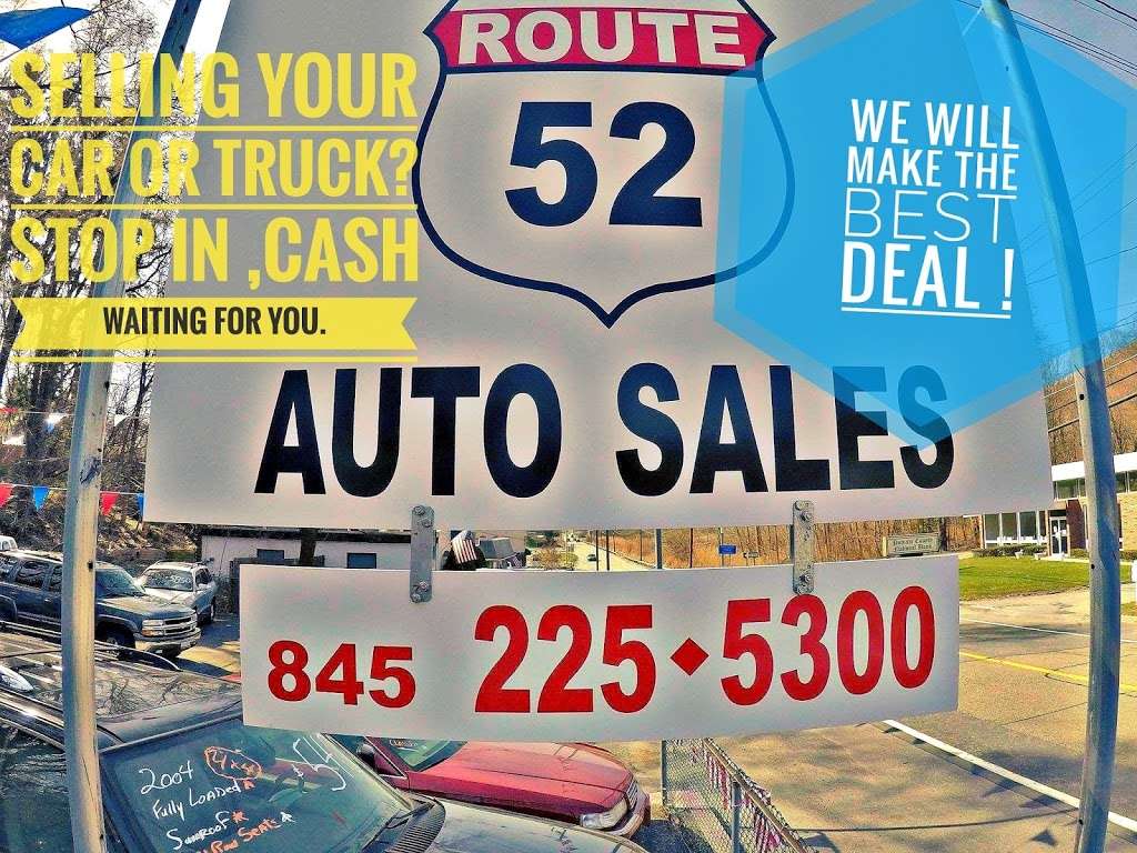 Route 52 Auto SALES | 502 NY-52, Carmel Hamlet, NY 10512, USA | Phone: (845) 225-5300
