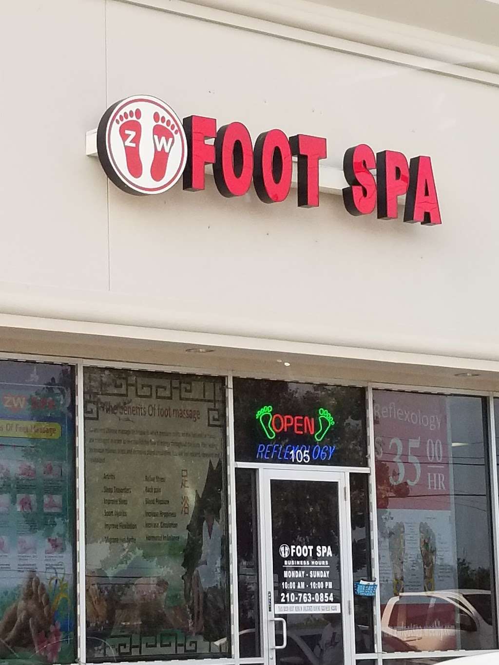 Z W Foot Spa | 9827 Potranco Rd STE 105, San Antonio, TX 78251 | Phone: (210) 763-0854