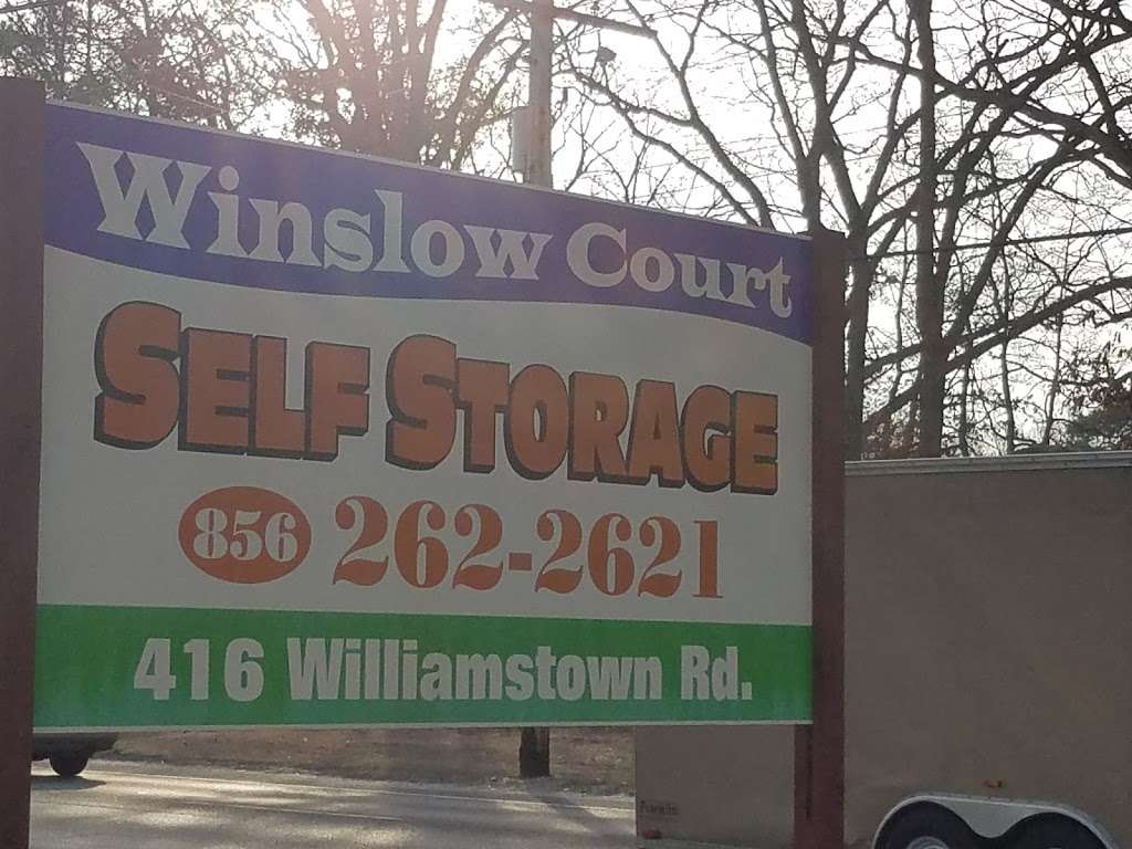 Winslow Court Self Storage | 416 Williamstown Rd, Sicklerville, NJ 08081, USA | Phone: (856) 262-2621